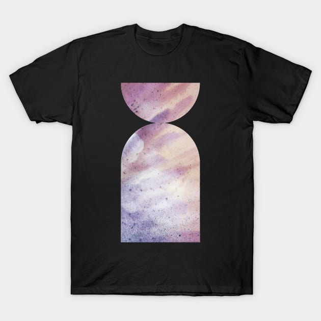 Purple geometric arches T-Shirt by WhalesWay